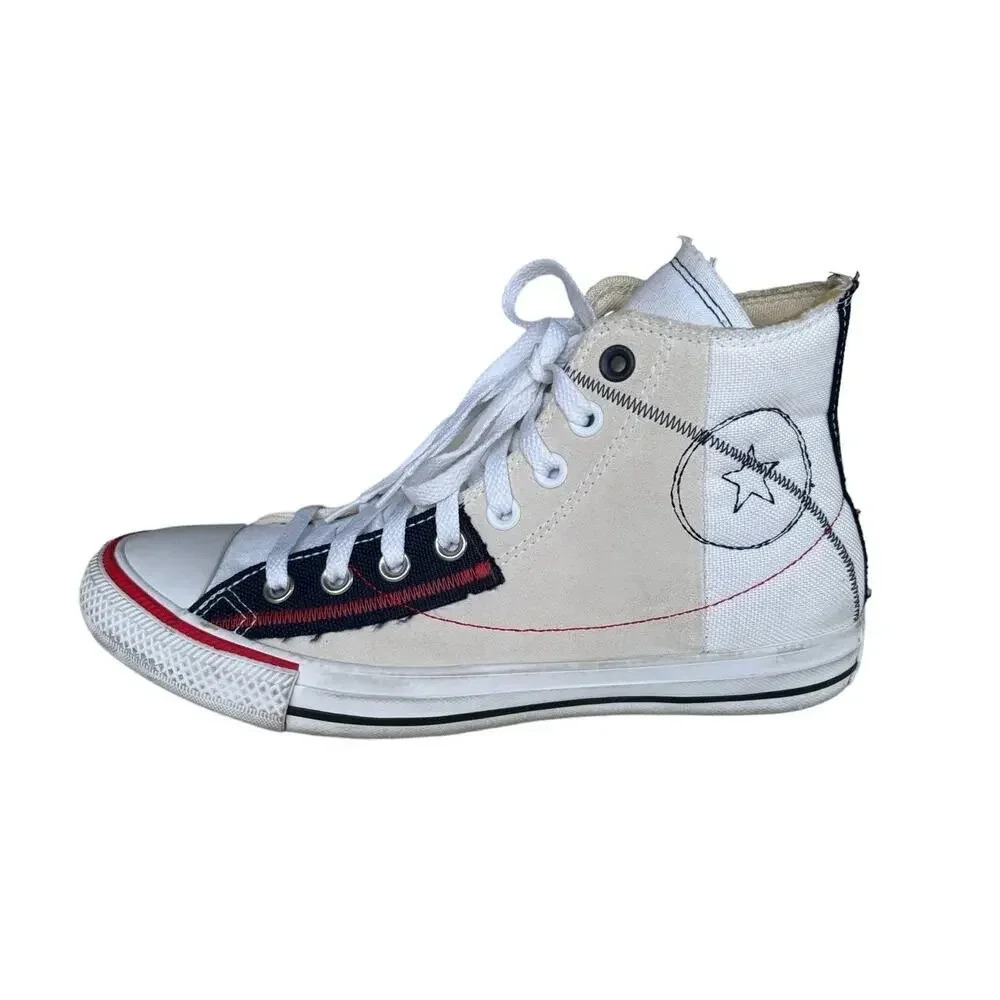 Chuck Taylor All Star Craft High PS White Midnight Navy Men Size 8 Women Size 10 - Picture 2 of 10